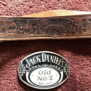 Jack Daniels Belt & Belt Buckle Size 50